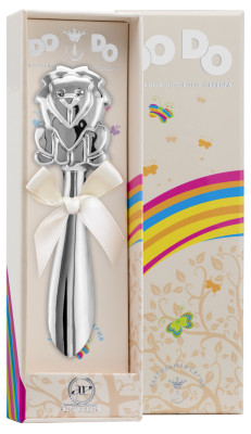 1GI0422C Серебряная погремушка «Лев»