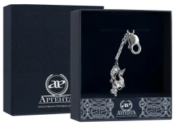 Серебряный брелок «Зодиак-Рыбы»