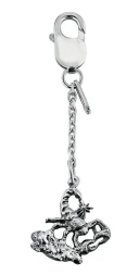 Серебряный брелок «Зодиак-Скорпион»