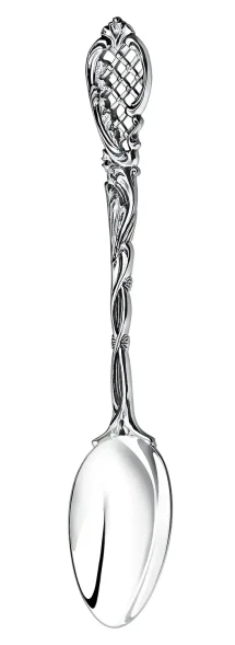 838НБ03806 Cеребряный набор для чая «Ажур» с чернением