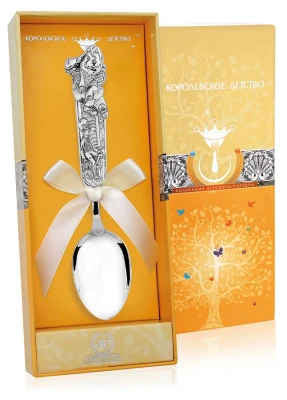 714ЛЖ05806 Ложка чайная детская «Малыш и Карлсон»