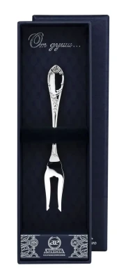 Серебряная вилка для лимона «Престиж»