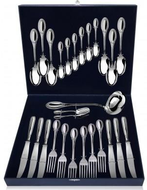 43193 Серебряный столовый набор с половником «Император» 27 предметов