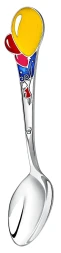 Серебряная детская ложка «Мечта» с эмалью