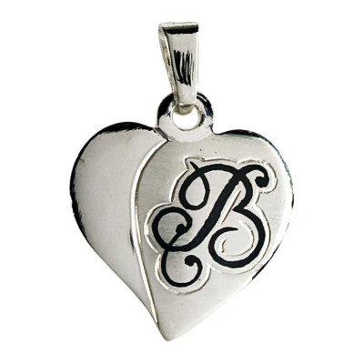 10040474В05 Подвеска «Валентинка» , буква «В»