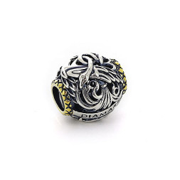 Серебряный шарм-подвеска «Гуси-лебеди»