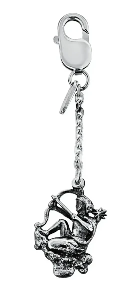 1119БР15806 Серебряный брелок «Зодиак-Стрелец»