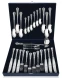 200НБ01801 Серебряный столовый набор с половником «Фаворит» 27 предметов