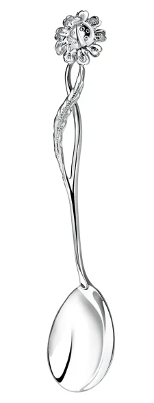 160НБ03801 Набор серебряных чайных ложек «Цветы России»