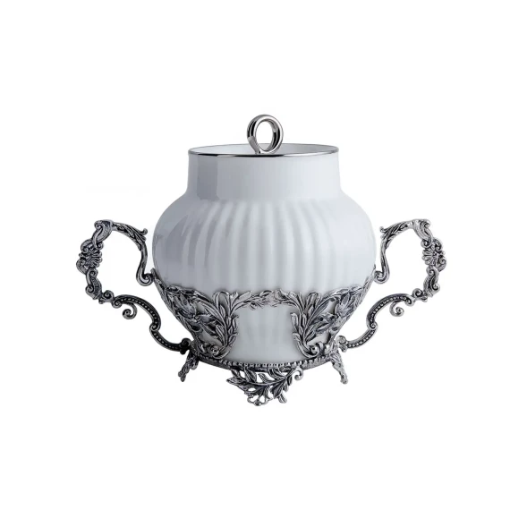 630СХ16806 Серебряная сахарница «Симфония» с чернением