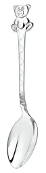 Серебряная детская ложка «Медведь»