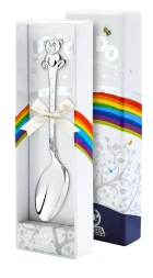 Серебряная детская ложка «Медведь»