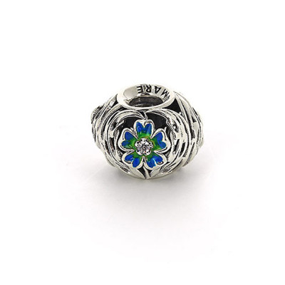 05-03221 Серебряный шарм-подвеска «Цветущее дерево»