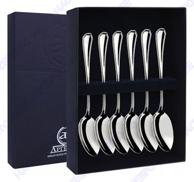 Серебряный набор чайных ложек «Элегант»