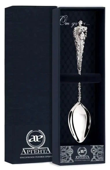 070ЛЖ03801 Серебряная чайная ложка «Монарх»