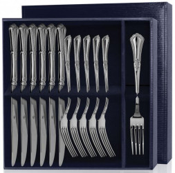 Серебряный столовый набор "Фаворит" на 6 персон (12 предметов)