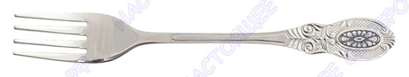 40020121А05 Серебряная столовая вилка с чернением