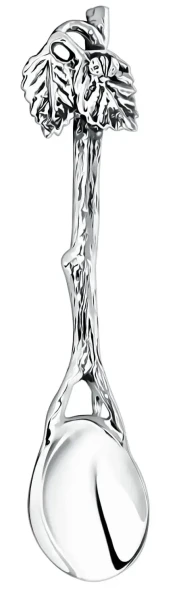 598СЛ00806/Л Серебряная ложка для соли «Зачарованный лес»