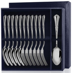 Серебряный столовый набор "Фаворит" на 6 персон (12 предметов)