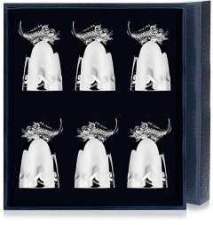 Набор серебряных стопок «Царь-Рыба» из 6 предметов