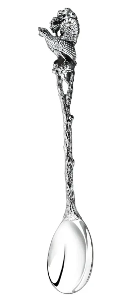 619НБ03806 Серебряный набор для чая «Глухарь» с чернением