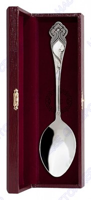 34060062 Серебряная столовая ложка с эмалью «Василиса», цена без футляра