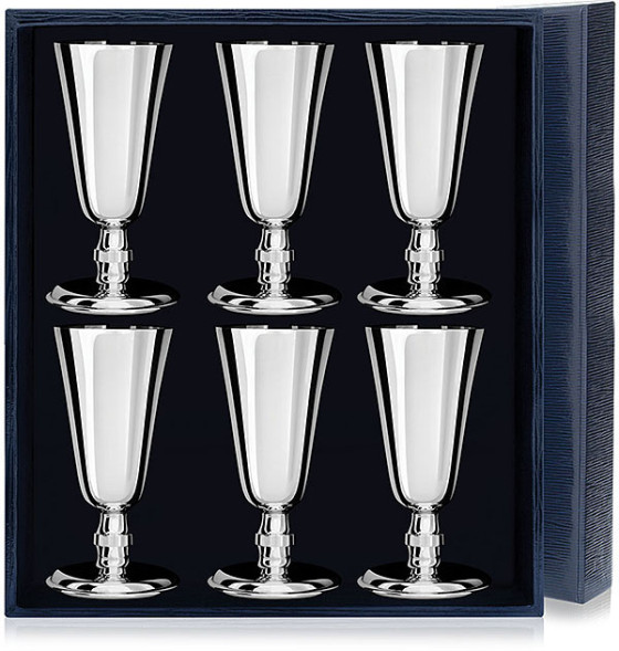 097НБ00801 Набор серебряных рюмок №4» из 6 предметов