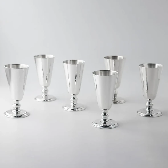 097НБ00801 Набор серебряных рюмок №4» из 6 предметов
