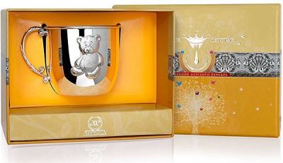 Серебряная детская кружка «Мишка»