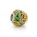 05-0397 Серебряный шарм-подвеска «Королевская роза»