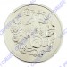 3402029250ф Серебряная монета «Медная свадьба 7 лет» с золочением в подарочном футляре