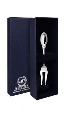 Серебряная вилка для лимона «Император»