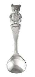 Набор детского серебра «Мишка» с кружкой