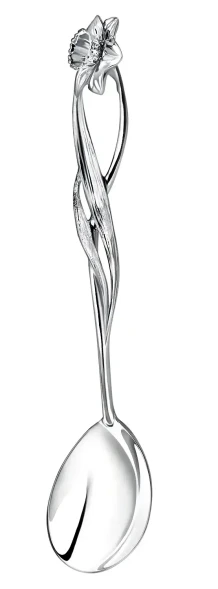 076ЛЖ03801 Серебряная чайная ложка «Нарцисс»