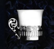 Серебряная кофейная чашка «Богема»