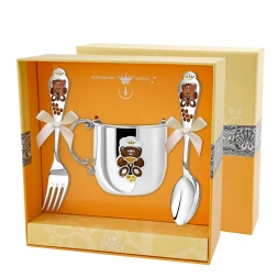 Набор детского серебра «Мишка»