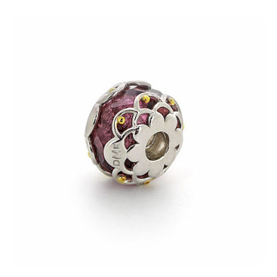 06-38 FA1040 Серебряный шарм-подвеска «Сизый туман»