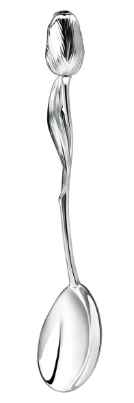 078ЛЖ03801 Серебряная чайная ложка «Тюльпан»