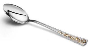 930856-1 Серебряная чайная ложка «Стиль» с золочением