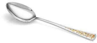 930900-1 Серебряная кофейная ложка «Стиль» с золочением