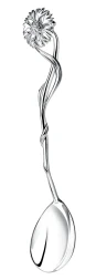 Серебряная чайная ложка «Василёк»