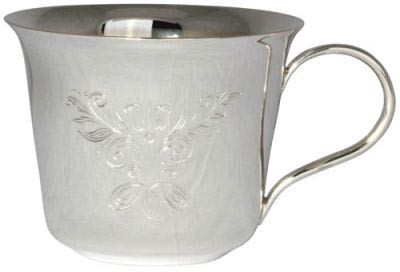 930449-01 Серебряная чайная чашка «Цветок»