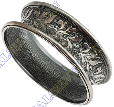 С10102 Серебряное кольцо для салфетки