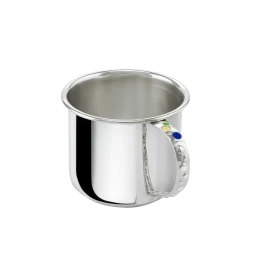 Серебряная детская кружка «Мишка - малышка»