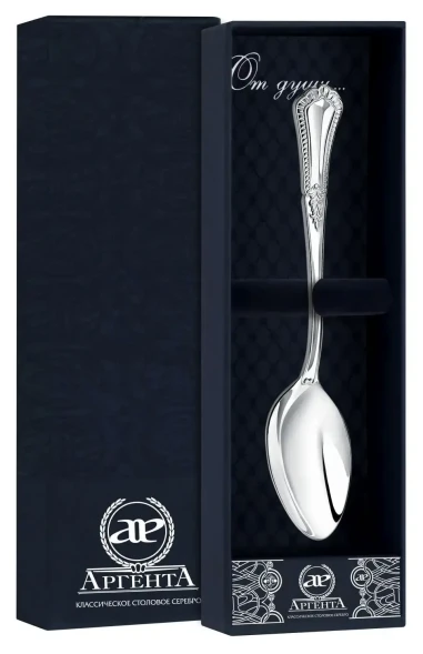 375ЛЖ07801 Серебряная кофейная ложка «Фаворит»