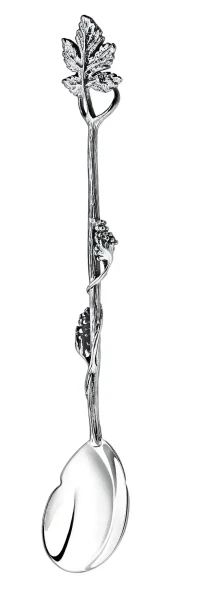 546НБ07806 Серебряный кофейный набор «Виноград» с чернением