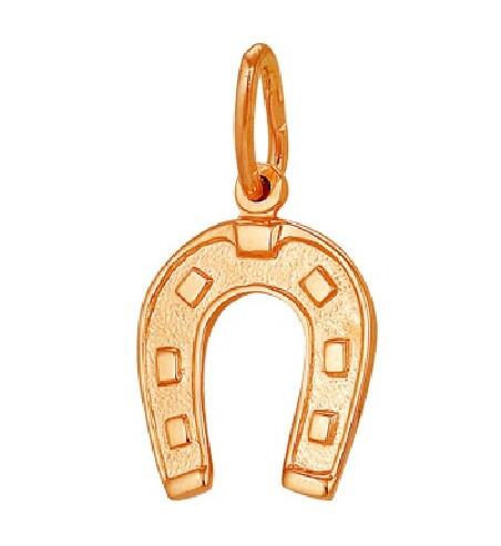 530222 Подвеска «Подкова» с золочением