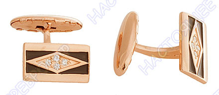 9386617 Запонки с золочением