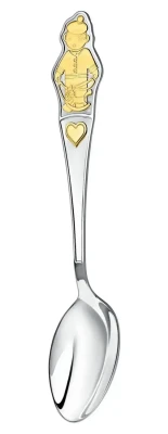 1030НБ05802 Серебряный детский набор «Мальчик» с золочением