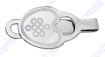 Серебряный зажим для денег